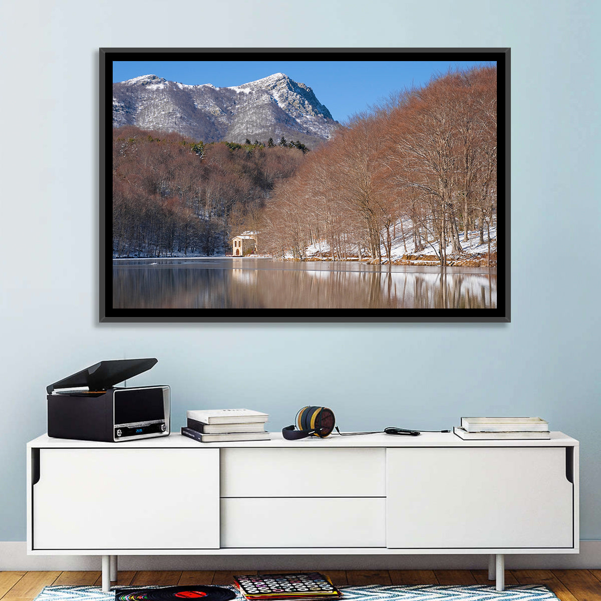 Lake Santa Fe Del Montseny Wall Art in a room, landscape