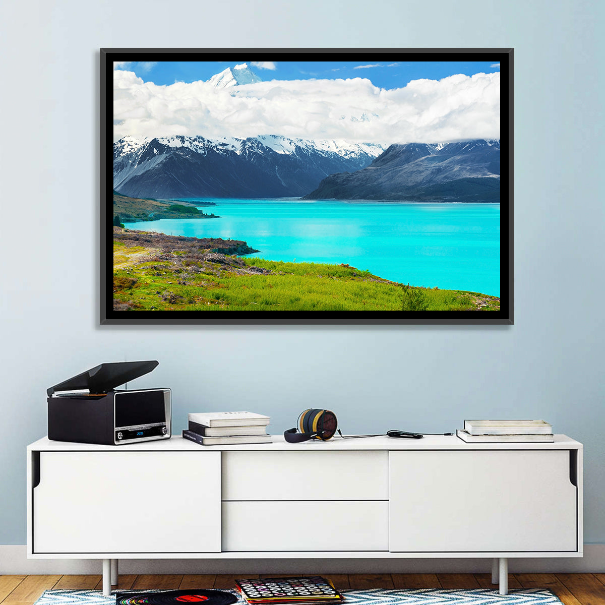 Turquoise Lake Pukaki with Mount Cook Wall Art