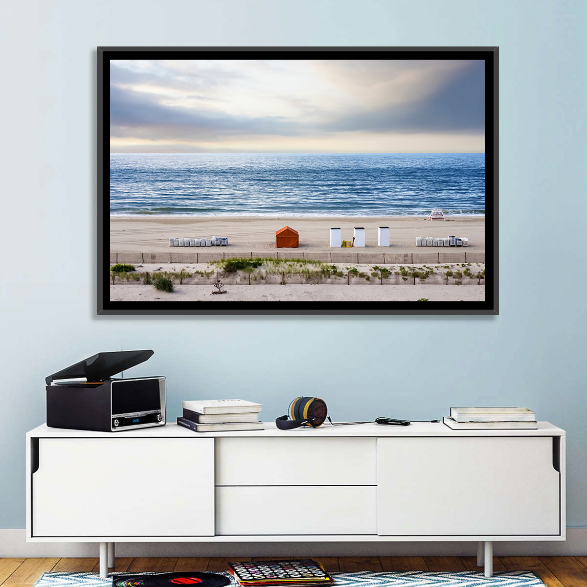 Cape May Beach Huts Wall Art