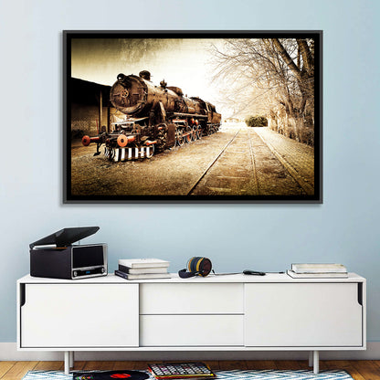 Vintage Old Train Wall Art