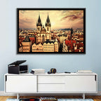 Prague Old Town Skyline at Golden Hour Wall Art