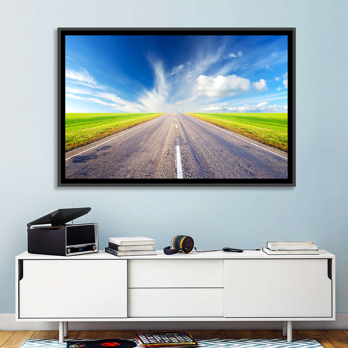 Road to Infinity Wall Art in a room, landscape