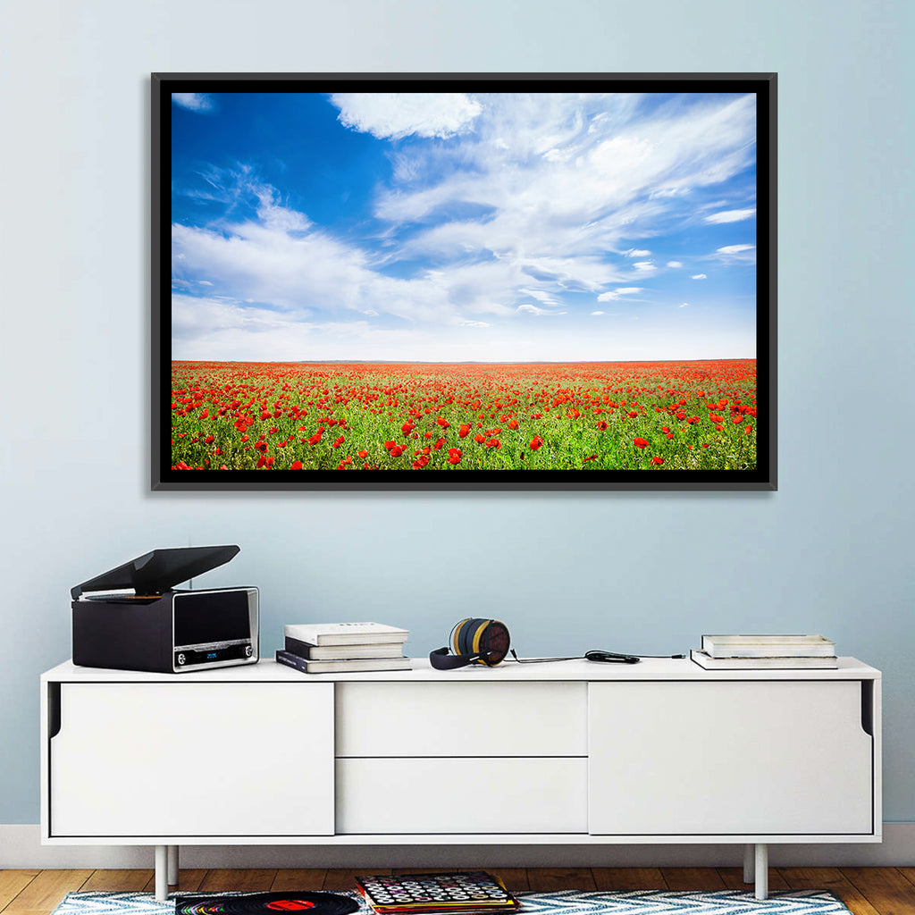 Red Poppy Field Wall Art