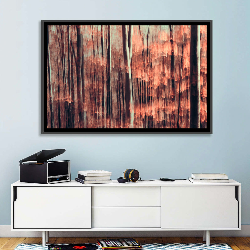 Autumn Forest Blur Wall Art