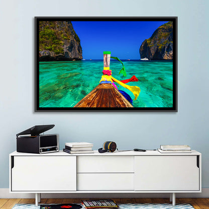 Maya Bay Boat Wall Art