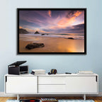 Adraga Beach Sunset Wall Art