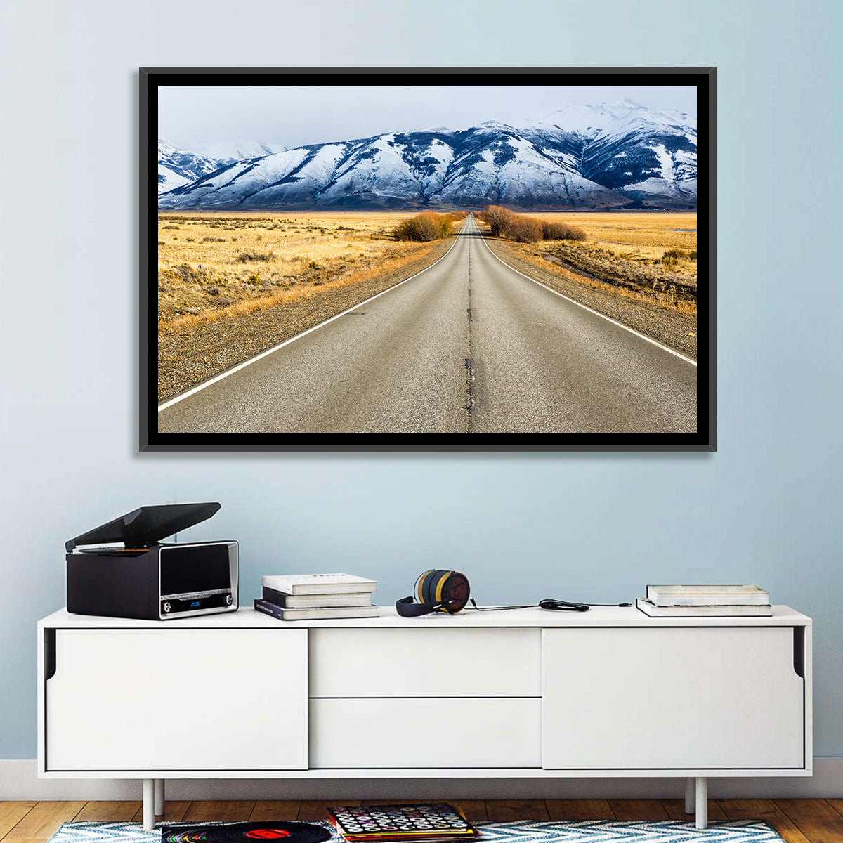 El Calafate Road with Snow Peaks Wall Art