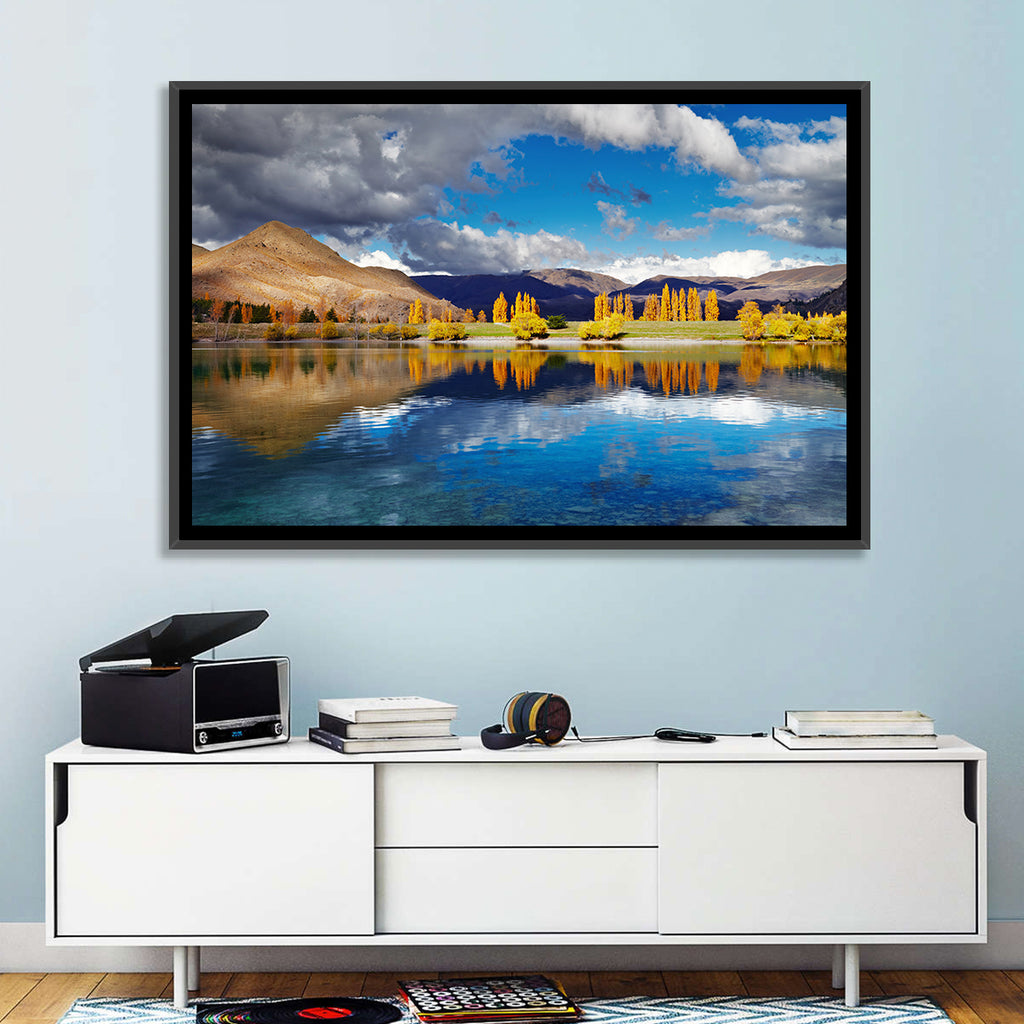 Lake Tekapo Autumn Reflection Wall Art