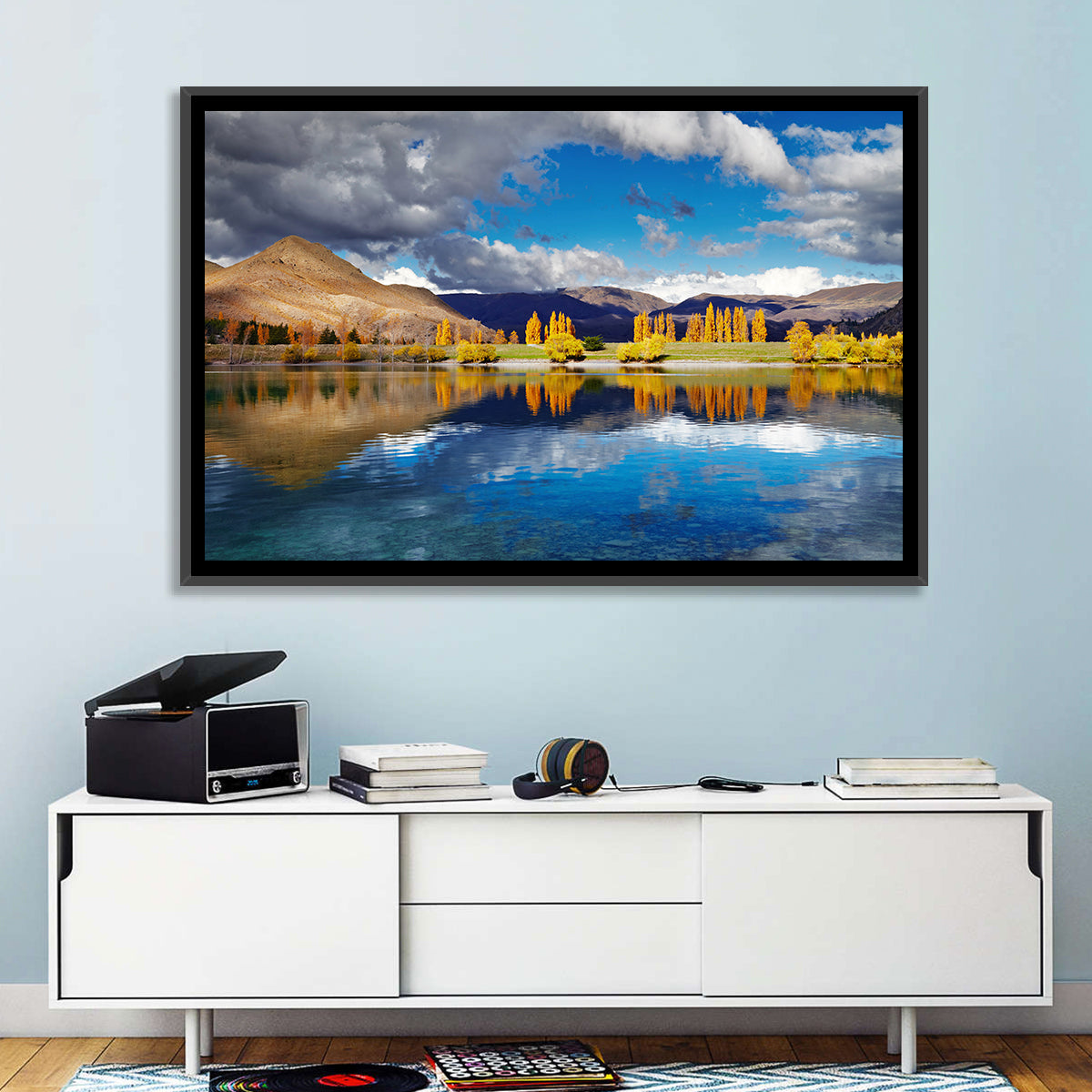 Lake Tekapo Autumn Reflection Wall Art