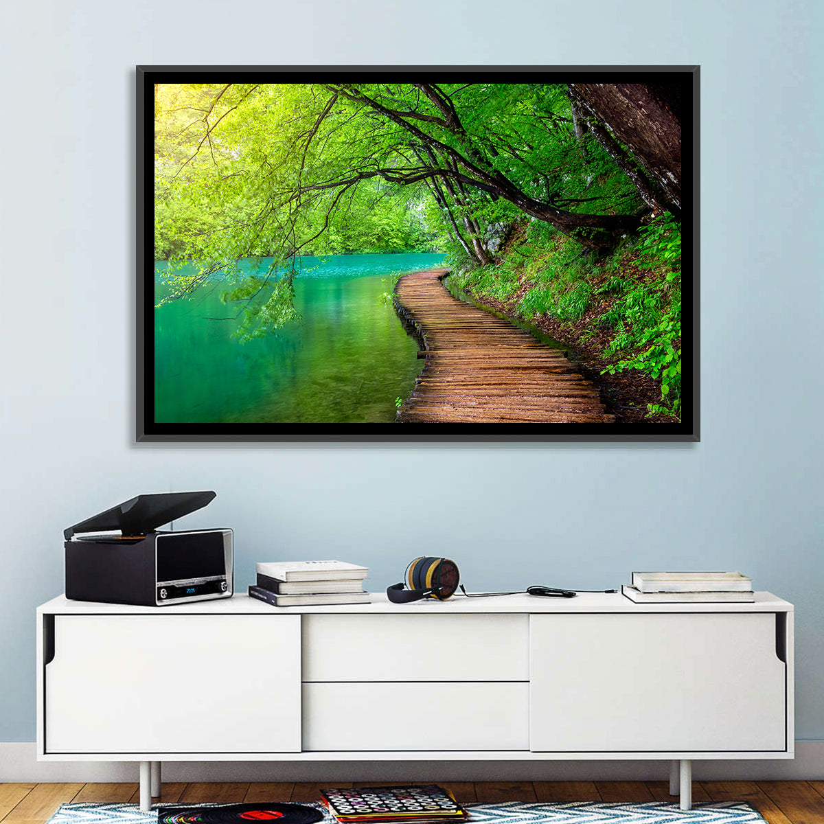 Plitvice Lakes Boardwalk Wall Art