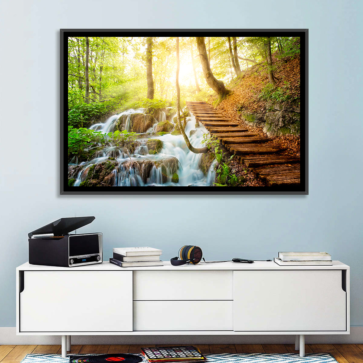 Plitvice Lakes Walkway Wall Art