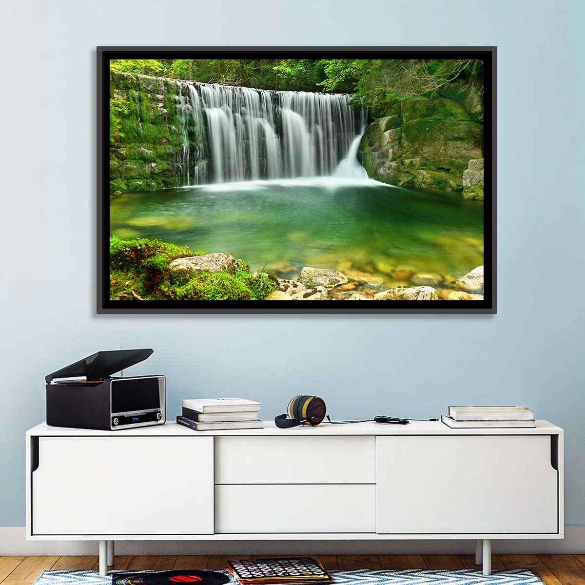 Emerald Lake Cascade Wall Art