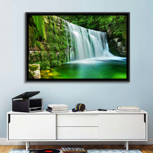 Waterfall in Emerald Lake Wall Art