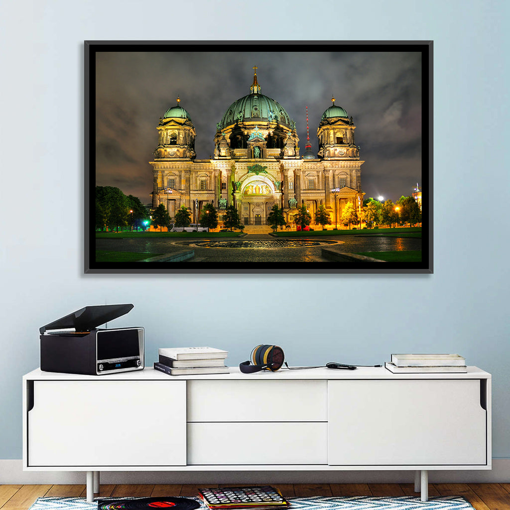 Berlin Cathedral Night View Wall Art
