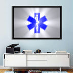 Star of Life with Rod of Asclepius Wall Art