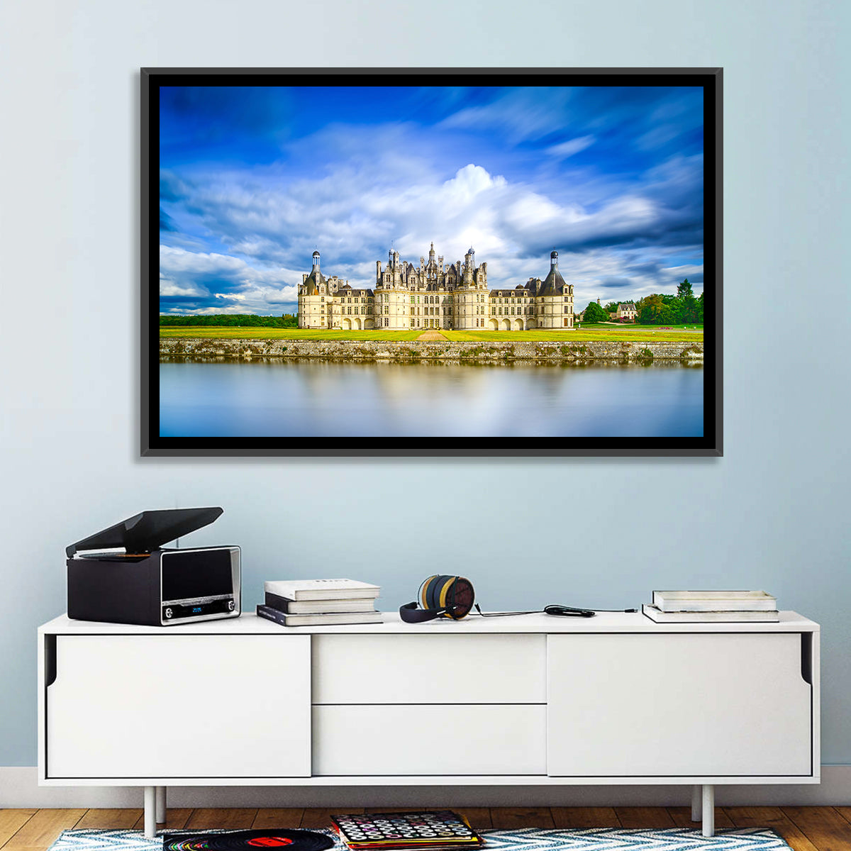 Château De Chambord Reflection Wall Art