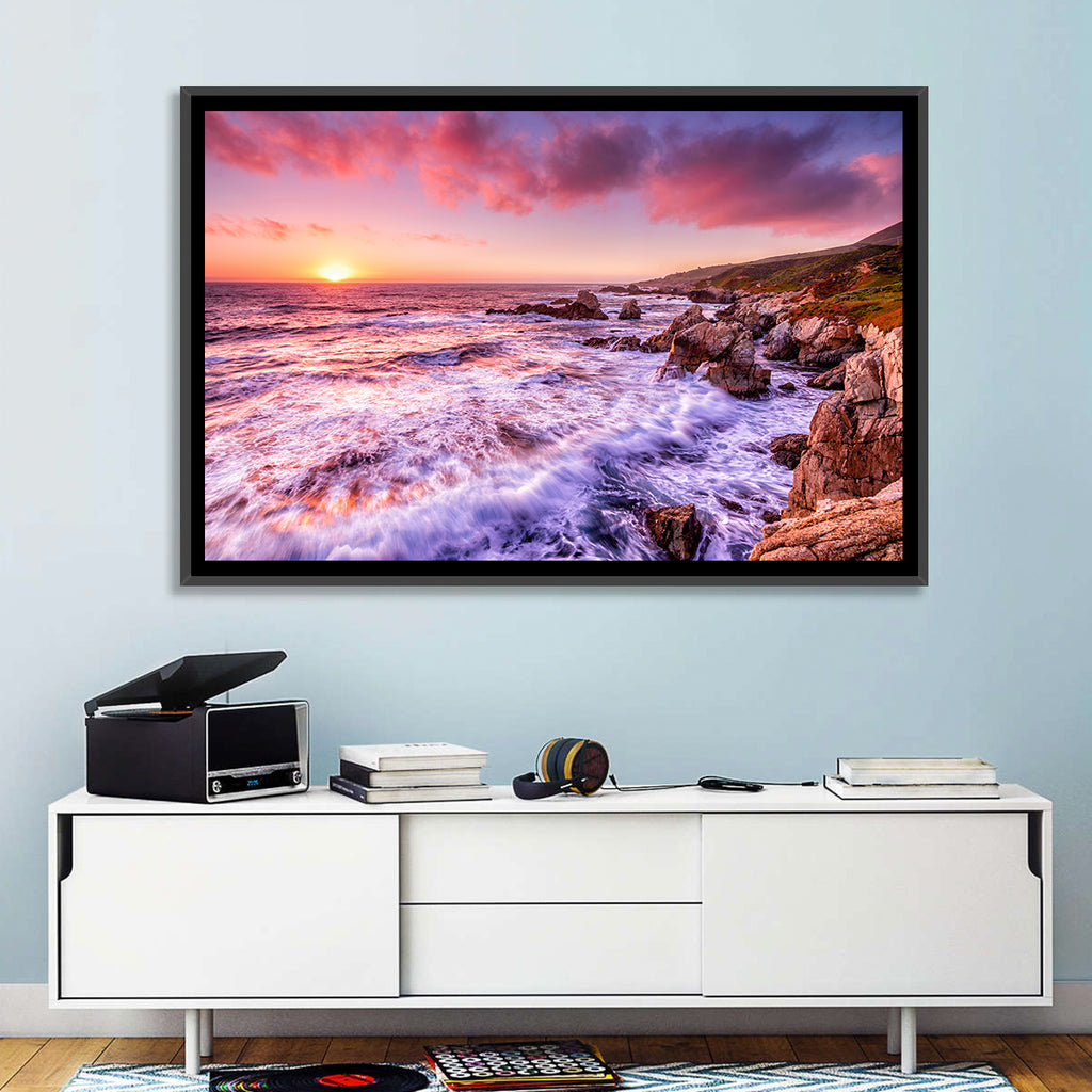 Dusk Over California Cliffs Wall Art