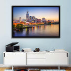 Nashville Skyline Over the Cumberland River Wall Art