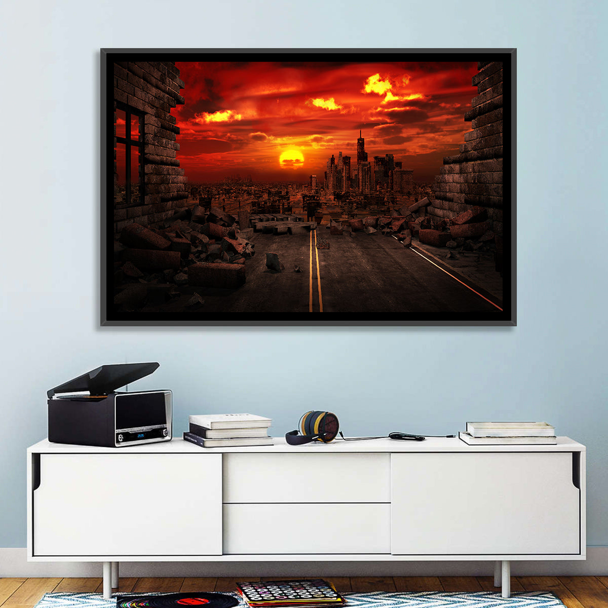 Apocalyptic Sunset Wall Art