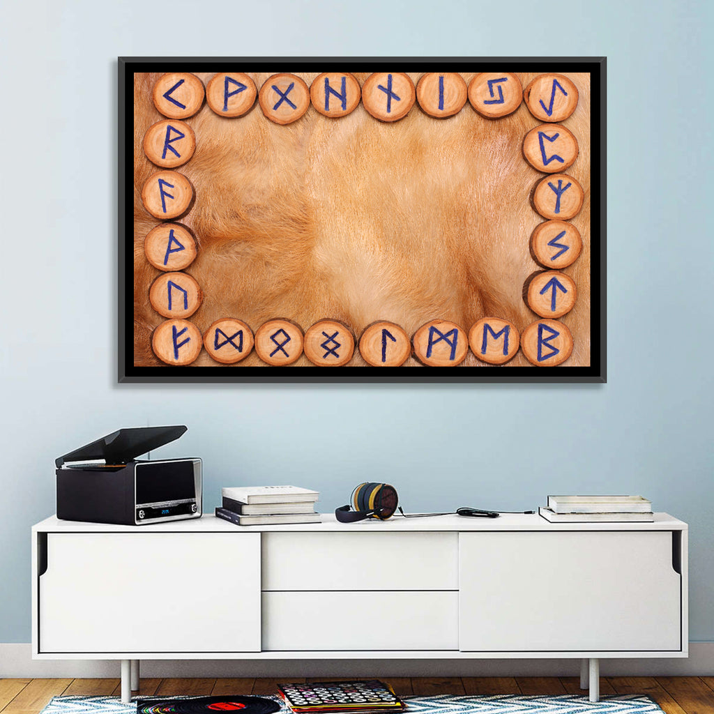 Elder Futhark Rune Frame Wall Art