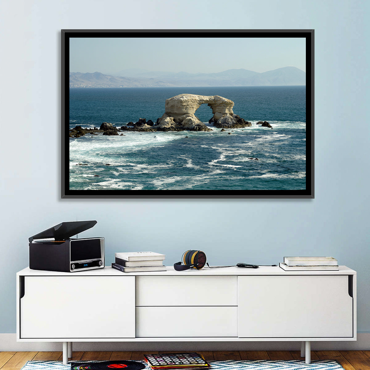 Stone Arch at Shell Beach Wall Art in a room, landscape