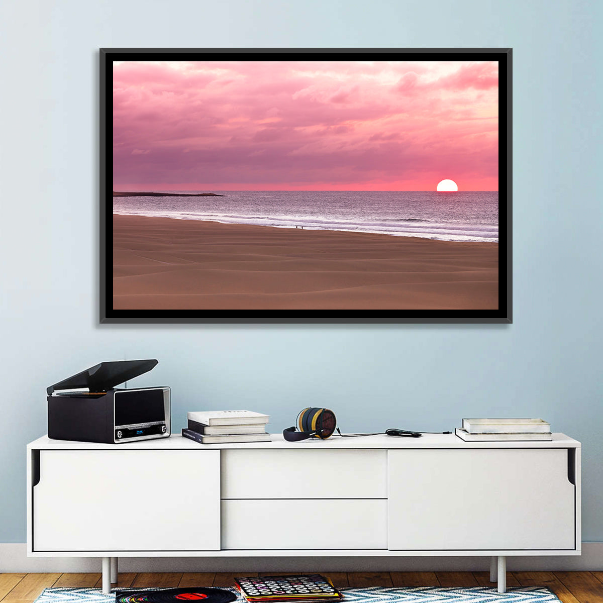 Boavista Sunset Beach Wall Art in a room, landscape