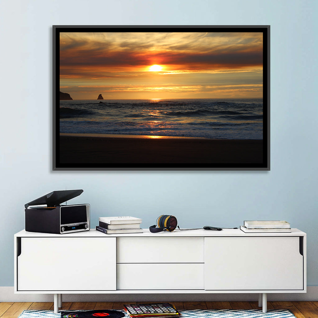 Oregon Sea Stack Sunset Wall Art