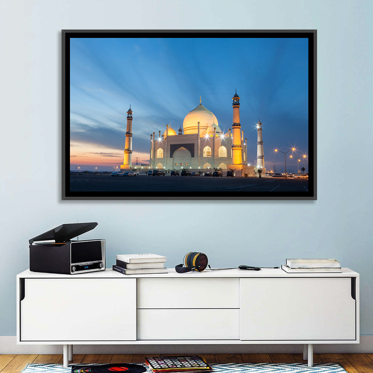 Siddiqa Fatima Zahra Mosque at Dusk Wall Art