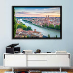 Verona Riverbend at Golden Hour Wall Art
