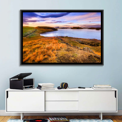 Lake Myvatn Sunset Wall Art