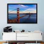 Golden Gate Bridge at Golden Hour Wall Art