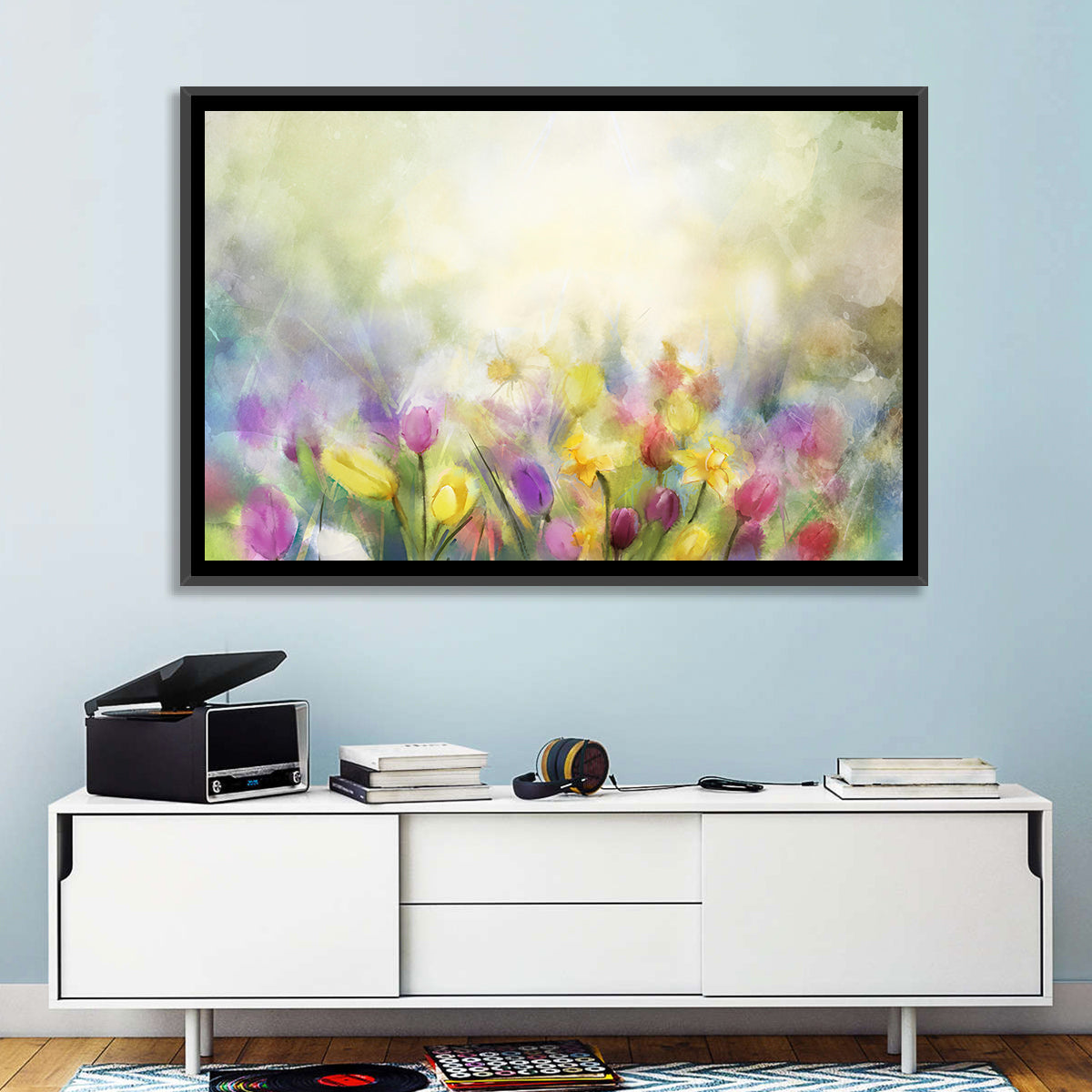 Soft Focus Tulip Meadow Wall Art