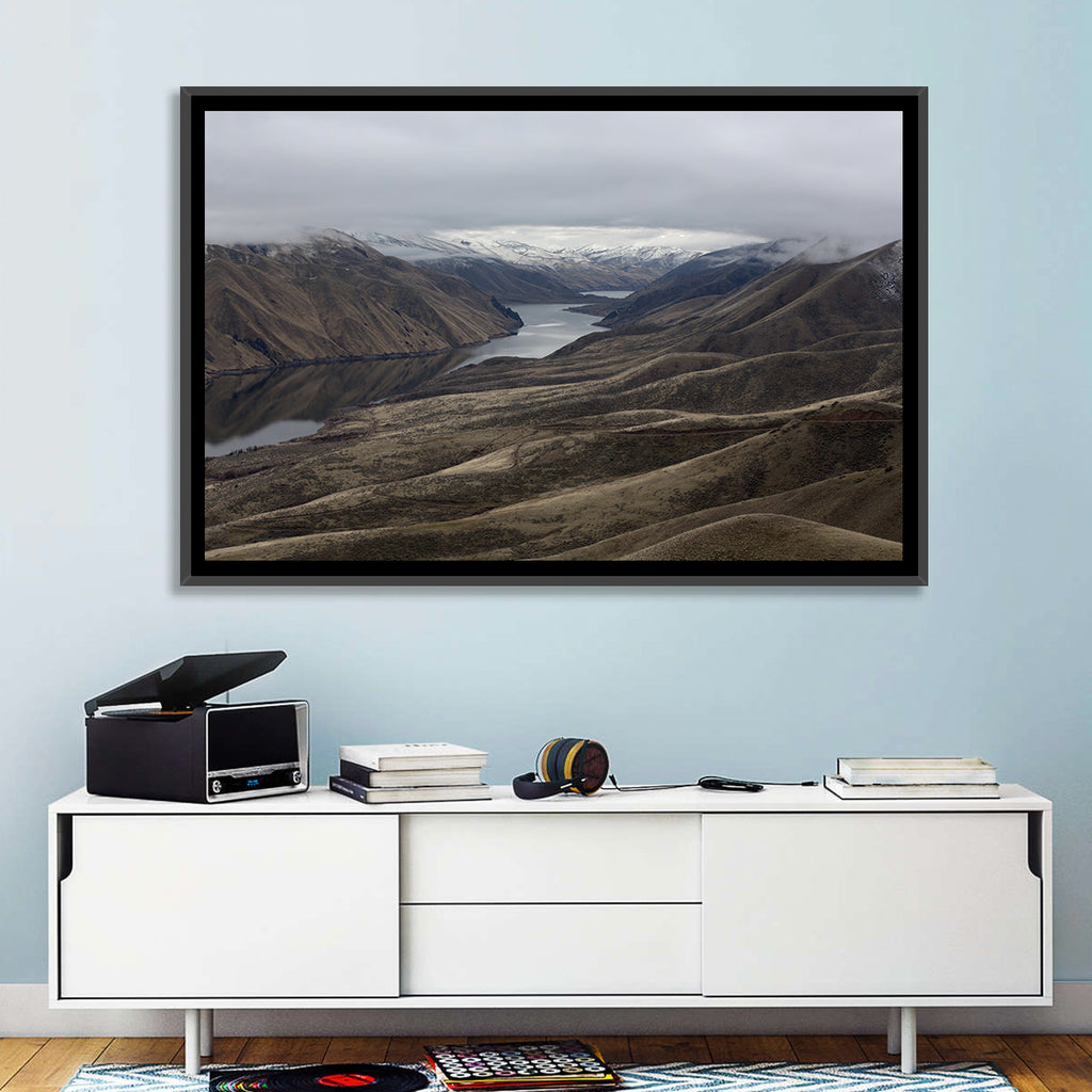 Snow-dusted Snake River Canyon Wall Art