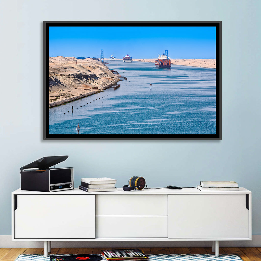Suez Canal Container Ships Wall Art