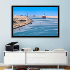 Suez Canal Container Ships Wall Art