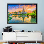 Wat Non Kum Sunset Reflection Wall Art