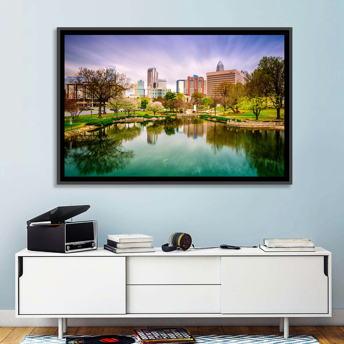 Charlotte Skyline at Marshall Park Wall Art