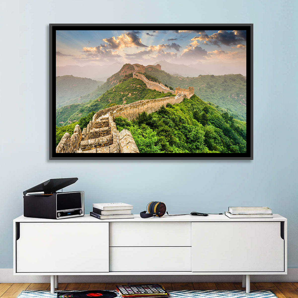 Great of China Wall Art in a room, landscape