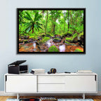 Mossy Rainforest Stream Wall Art