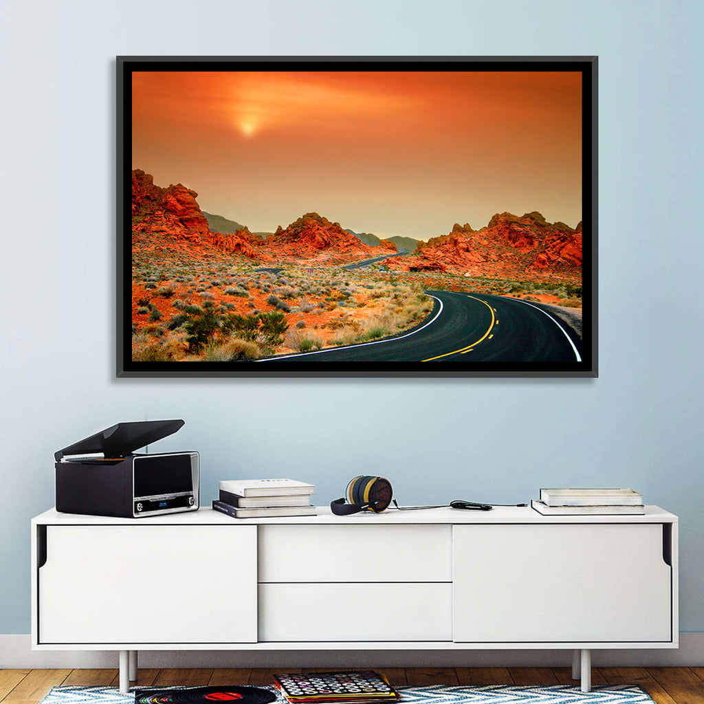 Valley of Fire Winding Road Wall Art