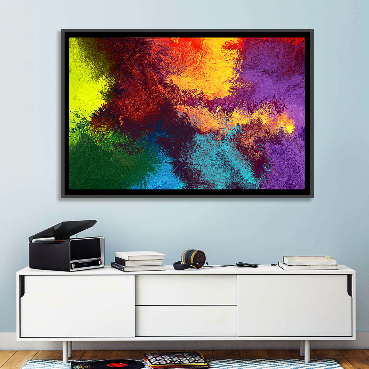 Sparkling Colors Abstract Wall Art