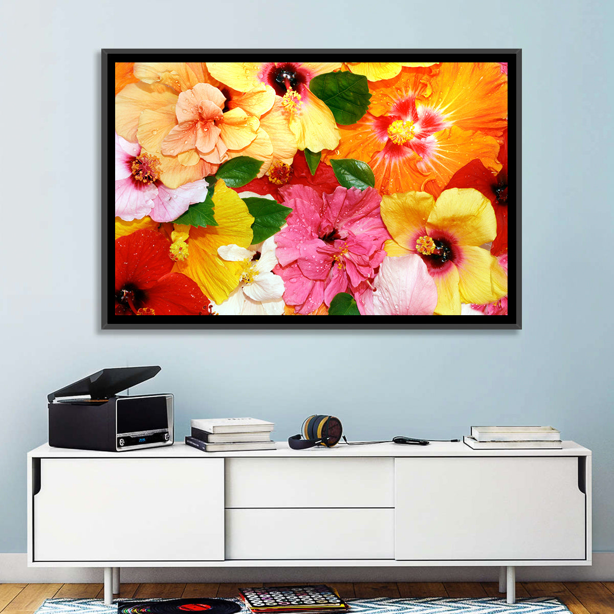 Vibrant Hibiscus Close-up Wall Art