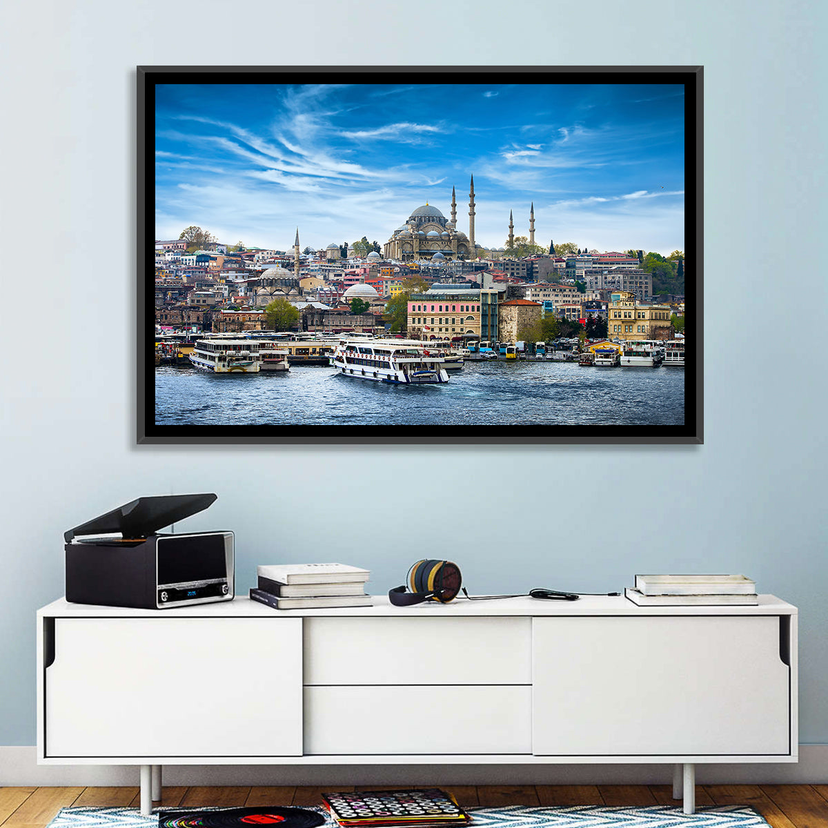 Süleymaniye Mosque Over Golden Horn Wall Art