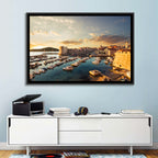Dubrovnik Old Port at Golden Hour Wall Art