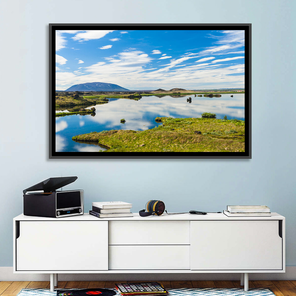 Lake Myvatn Reflection Wall Art