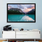 Turquoise Sunset at Lake Louise Wall Art