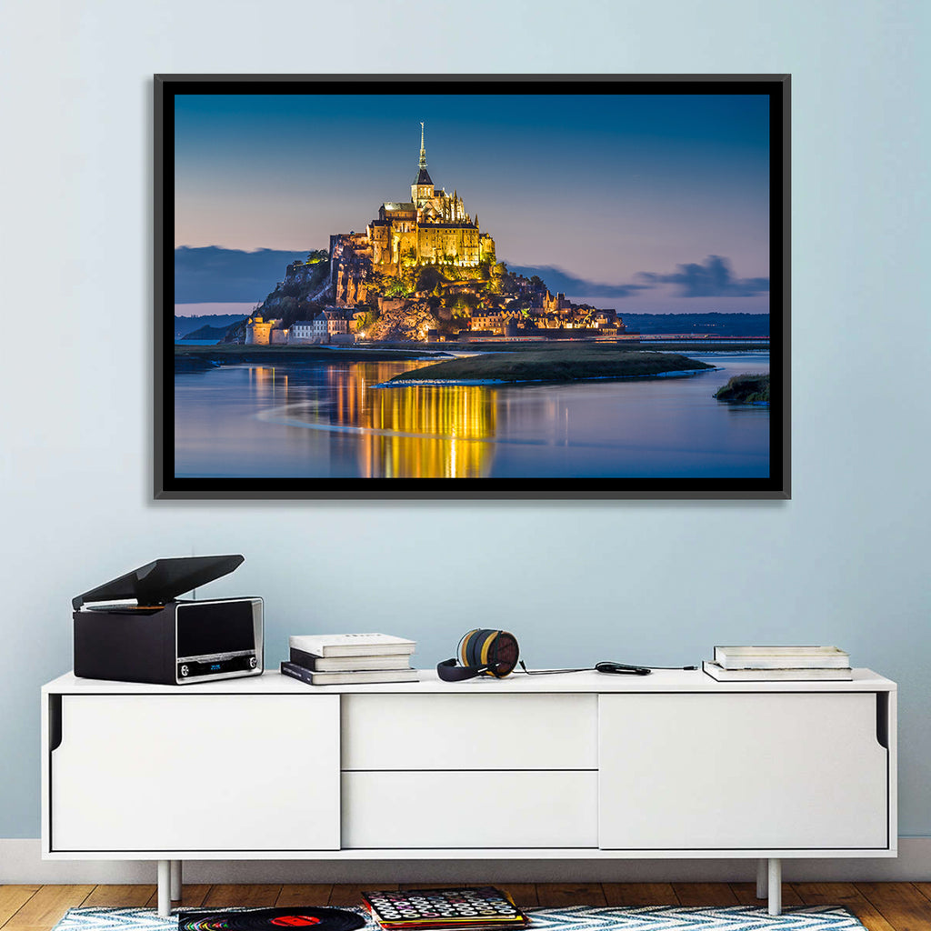 Mont Saint-michel at Dusk Wall Art