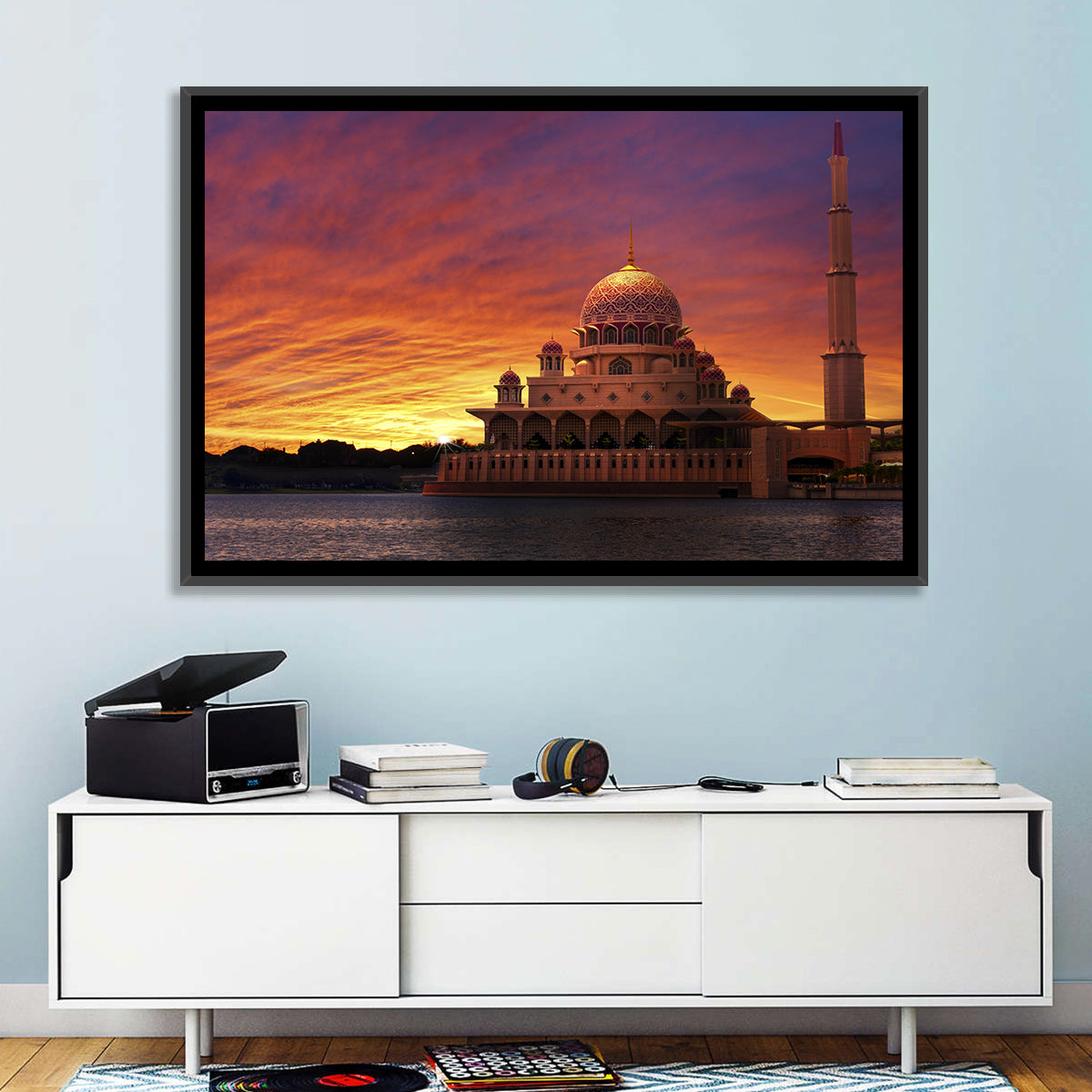 Putra Mosque at Sunset Wall Art