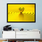 Golden Heart Ripples Wall Art