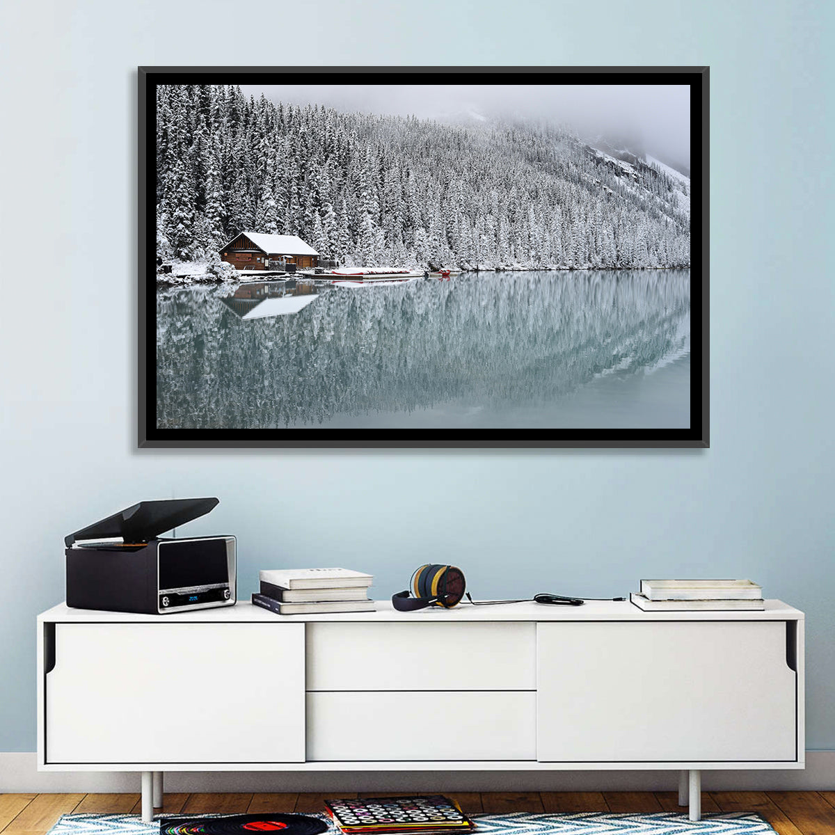 Lake Louise Winter Reflection Wall Art